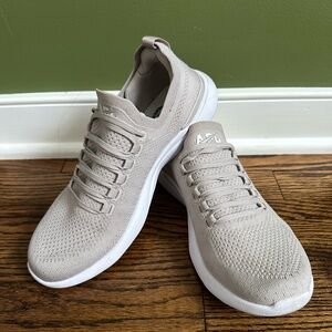 APL Tan Sneakers Lightweight Knit Design